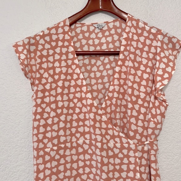 Rails Leanne Sweehearts Print Silk Wrap Dress - Picture 5 of 16